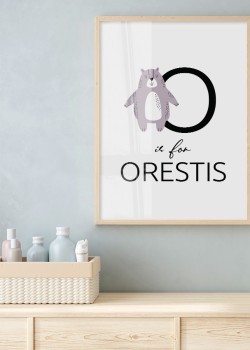 Αρκούδος με γράμμα