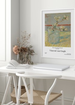 Blossoming Almond Branch in a Glass