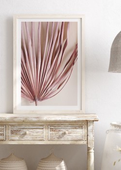 Ροζ ξερό φύλλο φοίνικα