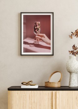 Ποτήρι με τριαντάφυλλα