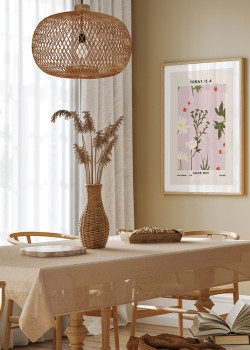 Αφίσα με λουλούδια και φυτά