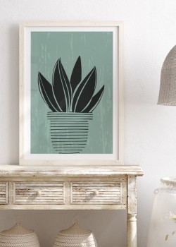 Φυτό με μαύρα φύλλα