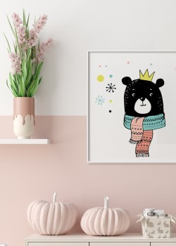 Αρκούδα με κασκόλ