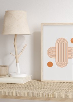 Πορτοκαλί γραμμές και κύκλοι