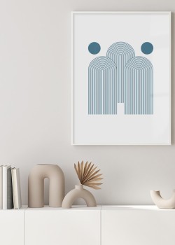 Μπλε γραμμές και κύκλοι