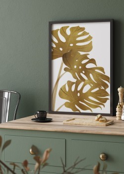 Χρυσά φύλλα monstera