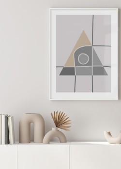 Γκρι abstract τρίγωνο