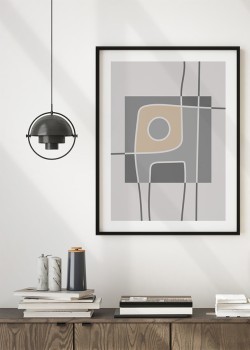 Γκρι abstract τετράγωνο