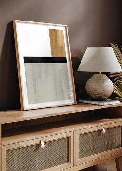 Γκρι, μαύρη, καφέ σύνθεση