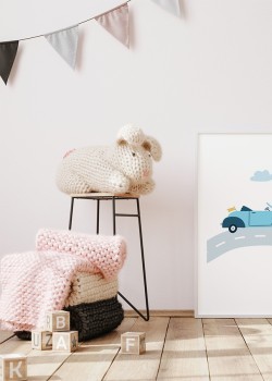 Μπλε αυτοκίνητο