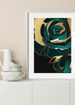 Πράσινο-χρυσό τριαντάφυλλο 3