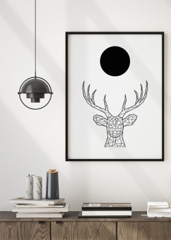 Γεωμετρικό ελάφι και κύκλος