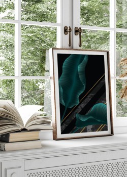 Πράσινα εξωτικά φύλλα