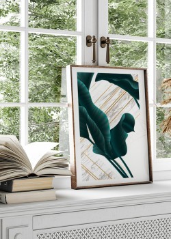 Πράσινα κυματιστά φύλλα 2