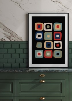 Πολύχρωμα ασύμμετρα τετράγωνα