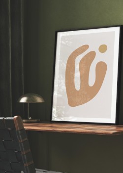 Brown abstract plant