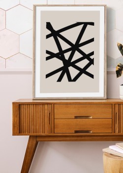 Μαύρες γραμμές που τέμνονται