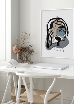 Μοντέρνο σκίτσο γυναίκας