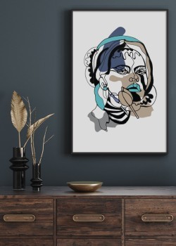 Abstract woman face 2