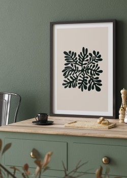 Abstract black plant