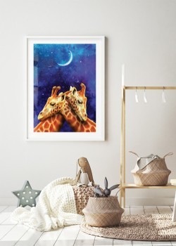 Αγαπημένες καμηλοπαρδάλεις στα αστέρια