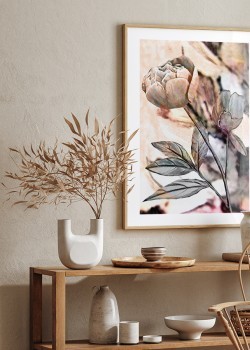 Ελαιογραφία με λουλούδι