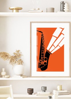 Retro Jazz Saxophone