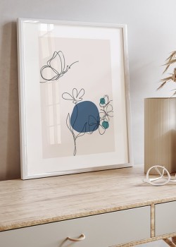 Butterfly and Flowers