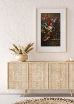 Vintage Vase with Flowers