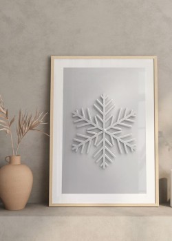 3D Xmas Snowflake