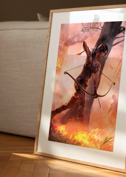 Lara Croft in Flames