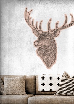 Ελάφι σε σχέδιο στο χέρι