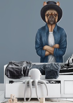 Σκύλος με πουκάμισο