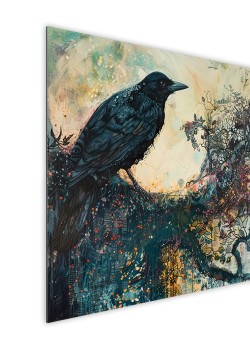 Raven on Tree